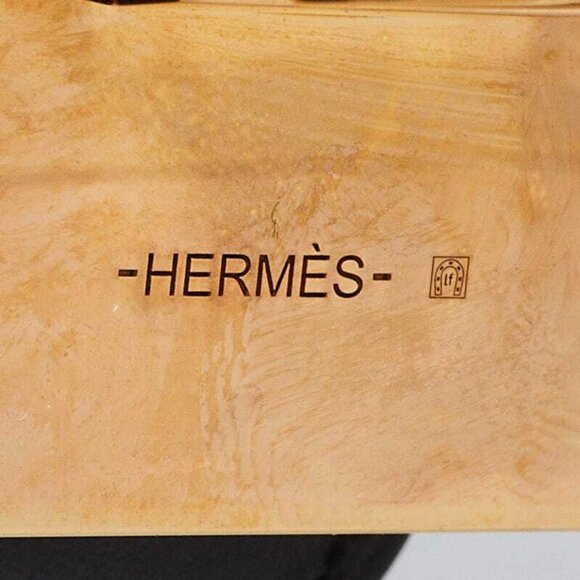 Hermes Black Swift Leather Gold Plated Kelly Dog Extreme Bracelet Size S - Picture 4 of 6